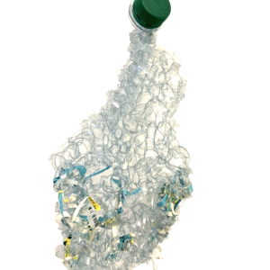 Bouteille tricotée