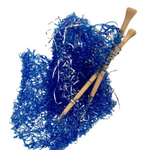 Grand tricot bleu (oeuvre en cours)