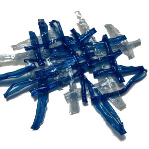 Treillis plastique bleu